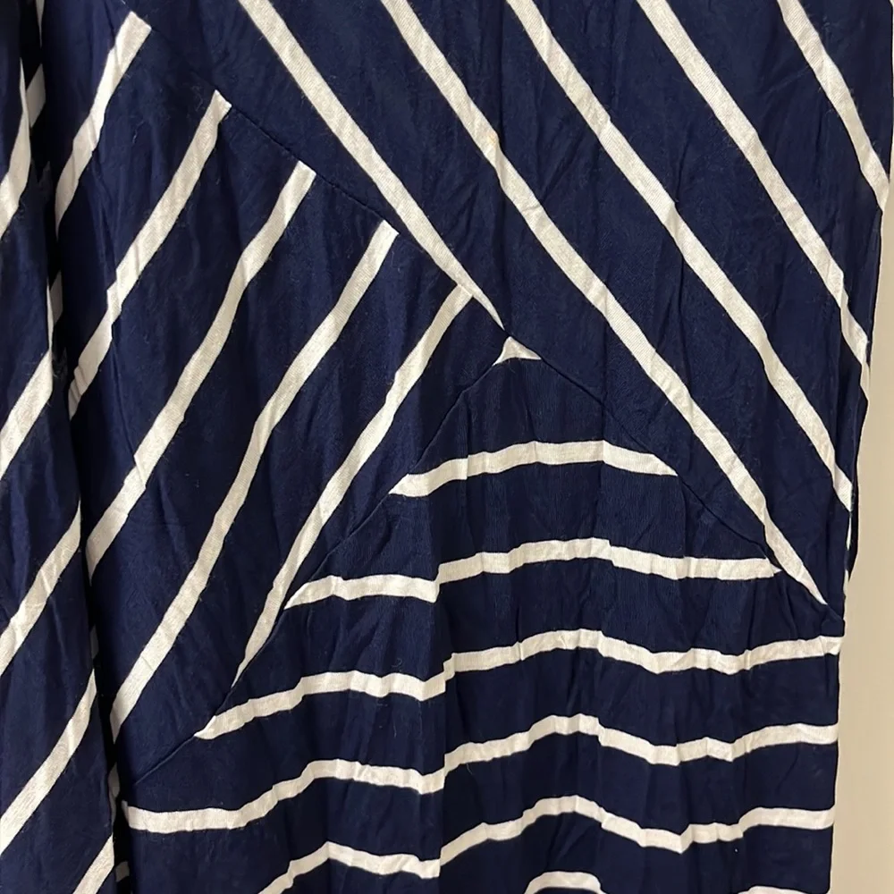 Navy & White Striped Dress. - Picture 2 of 6